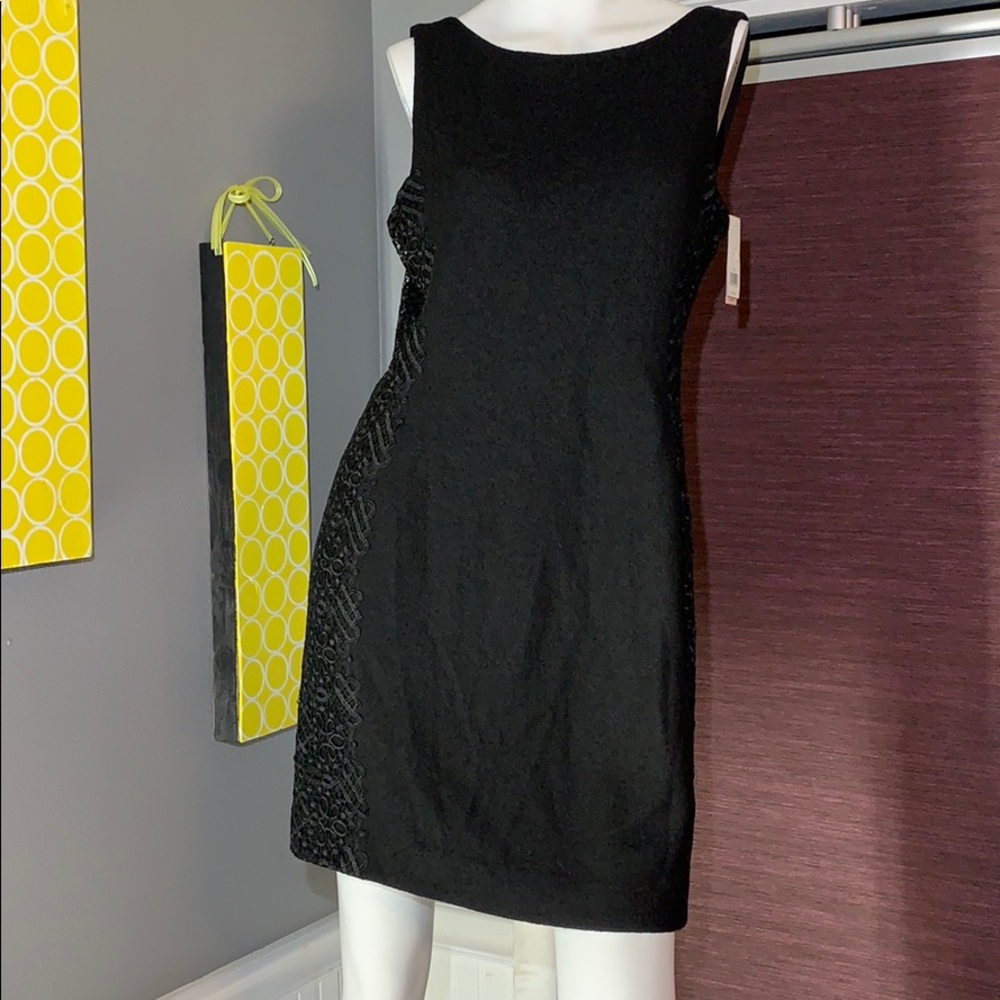 Banana Republic-black sleeveless dress Size:10p 🧡